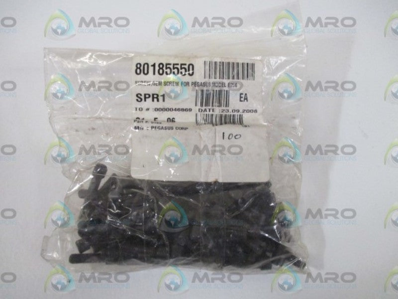 LOT OF 100 PEGASUS CORP. 5163 SCREW *NEW IN A BAG*