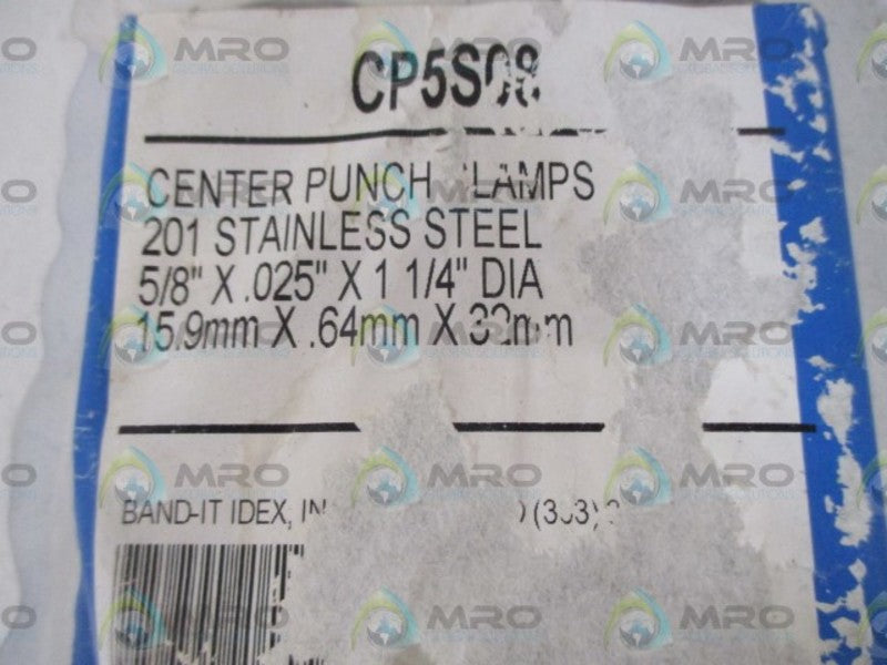 LOT OF 6 BAND-IT CP5S08 CENTER PUNCH CLAMPS *NEW IN A BAG*