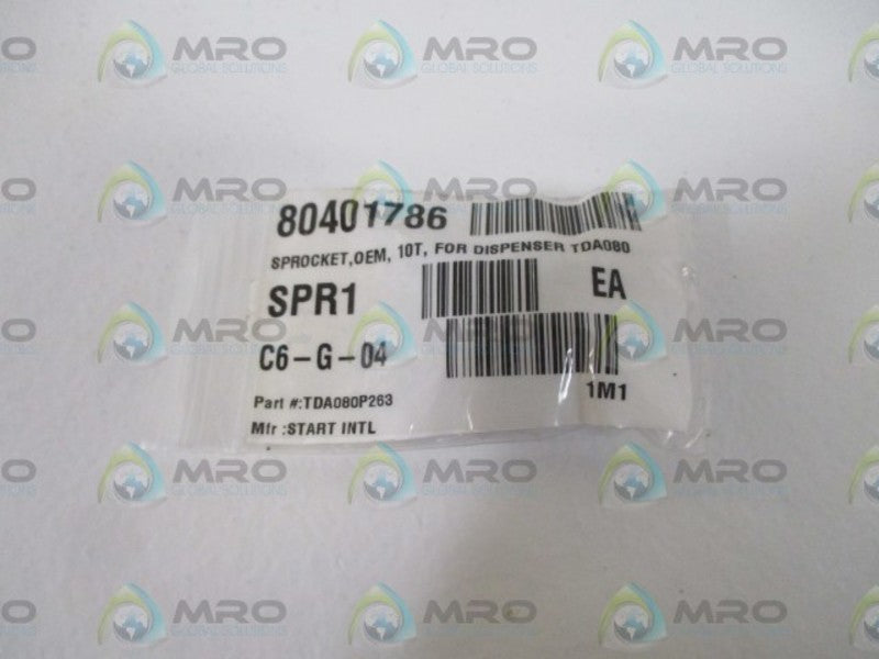 LOT OF 5 START INTL. TDA080P263 SPROCKET *NEW IN A BAG*