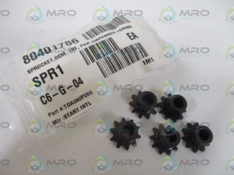 LOT OF 5 START INTL. TDA080P263 SPROCKET *NEW IN A BAG*