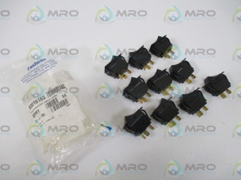 LOT OF 10 CARLING 0721R ON/OFF SELECTOR SWITCH *NEW IN A BAG*