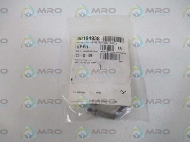 PEGASUS CORP. 277330-16 FEEDER DIFF FEED DOG * NEW IN A BAG *