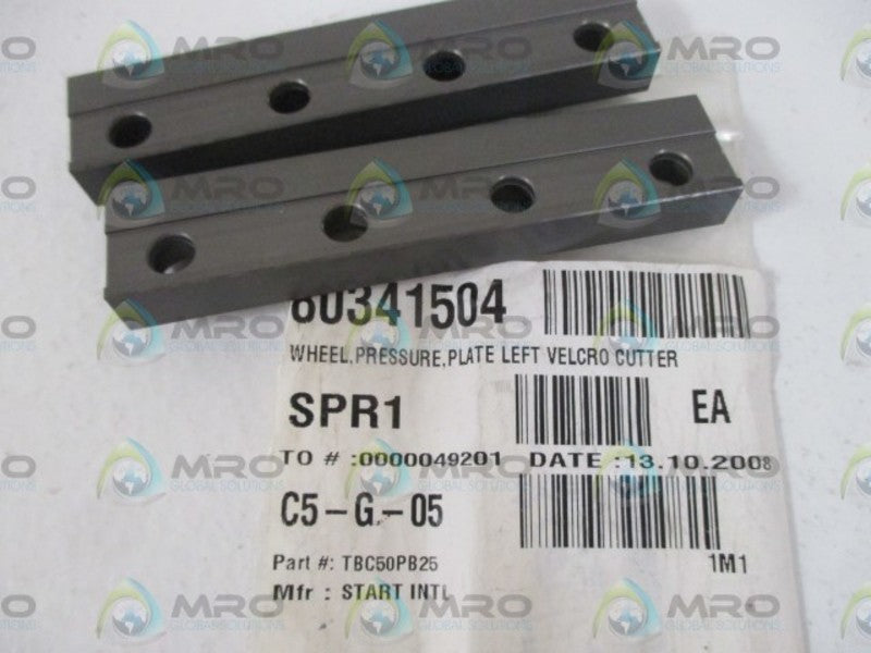 LOT OF 2 START INTERNATIONAL TBC50PB25 PLATE LEFT CUTTER *NEW NO BOX*