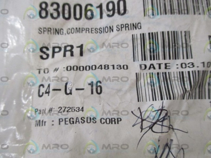 LOT OF 11 PEGASUS CORP. 272534 SPRING *NEW IN A BAG*