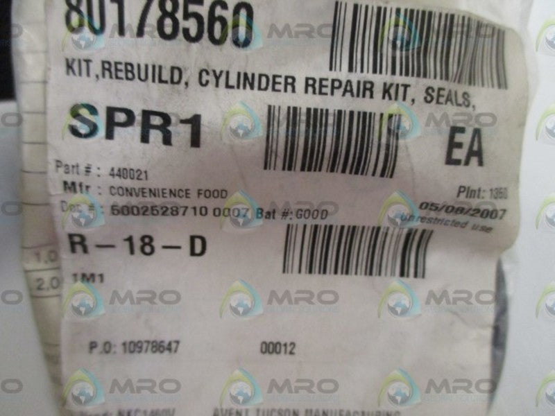 CONVENIENCE 440021 CYLINDER REPAIR KIT * NEW IN A BAG *