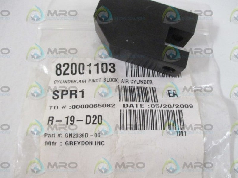 GREYDON GN2039D-06 AIR CYLINDER PIVOT BLOCK * NEW IN A BAG *