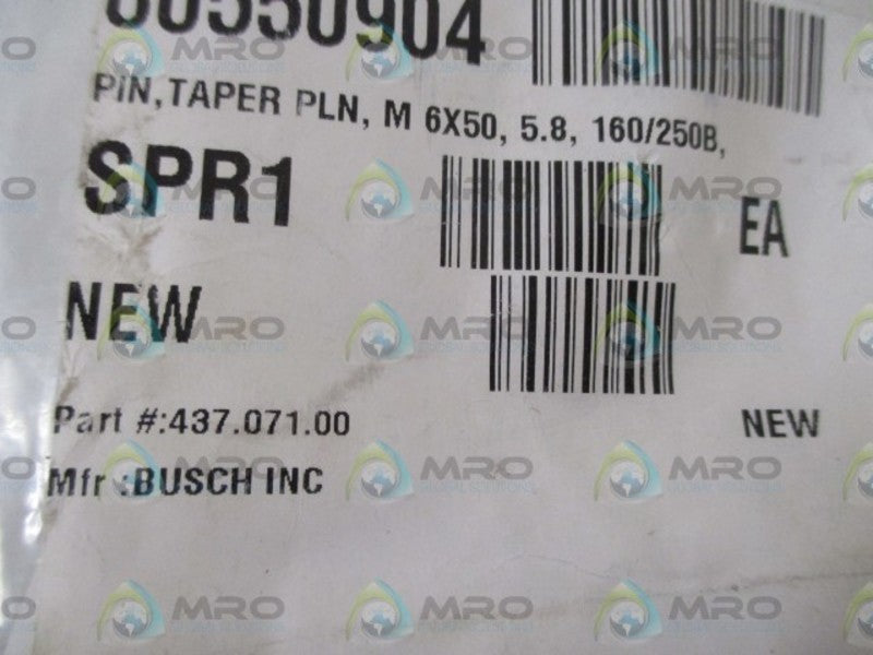 LOT OF 5 BUSCH 437.071.00 TAPPER PIN *NEW IN A BAG*