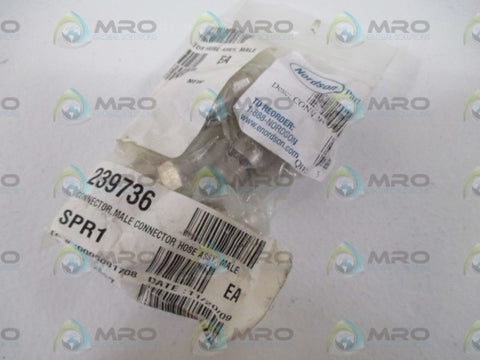 LOT OF 4 NORDSON 972628A MALE CONNECTOR *NEW IN A FACTORY BAG*