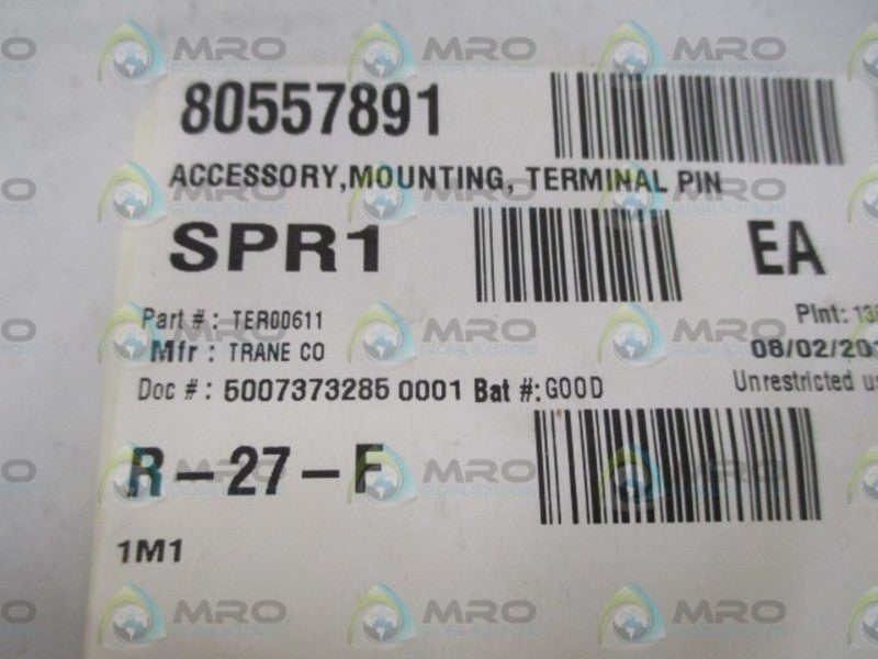 TRANE CO. TER00611 TERMINAL PIN MOUNTING ACCESSORY * NEW IN A BAG *
