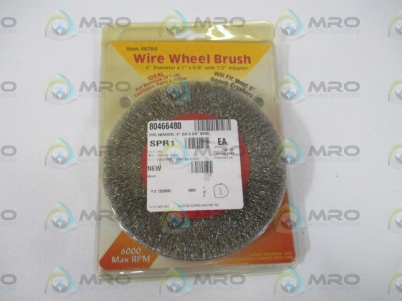 HARBOR FREIGHT 46764 WIRE WHEEL BRUSH * ORIGINAL PACKAGE *