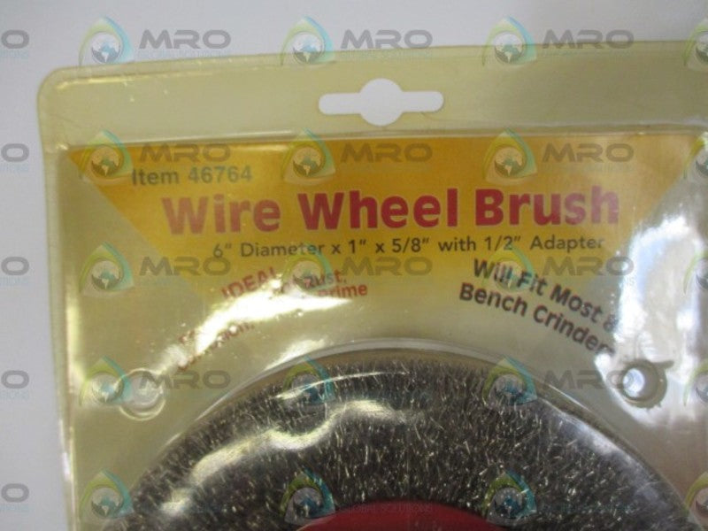 HARBOR FREIGHT 46764 WIRE WHEEL BRUSH * ORIGINAL PACKAGE *