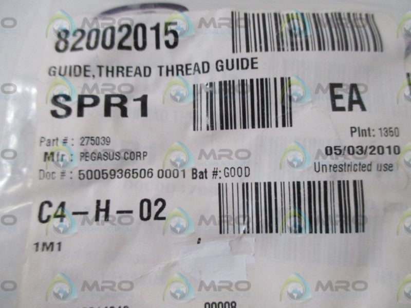 LOT OF 12 PEGASUS CORP. 275039 THREAD GUIDE *NEW IN A BAG*