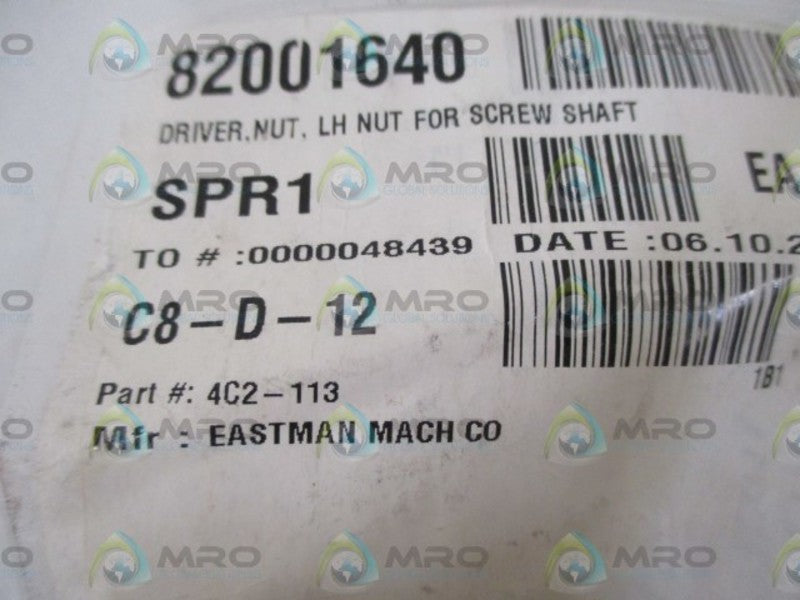 LOT OF 15 EASTMAN 4C2-113 NUT FOR SCREW SHAFT *NEW IN A BAG*