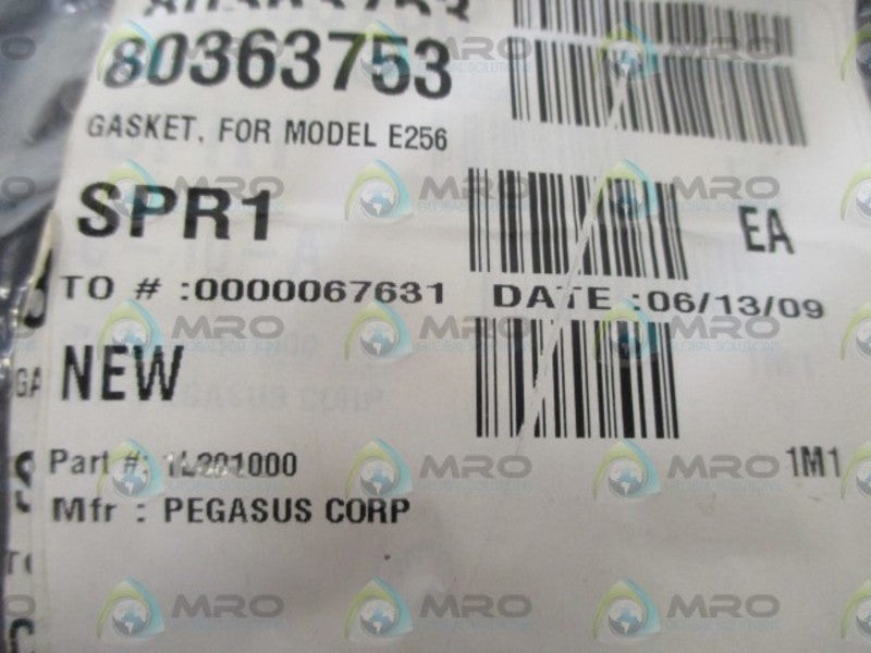 LOT OF 10 PEGASUS CORP. 1L301000 GASKET FOR MODEL E256 *NEW NO BOX*