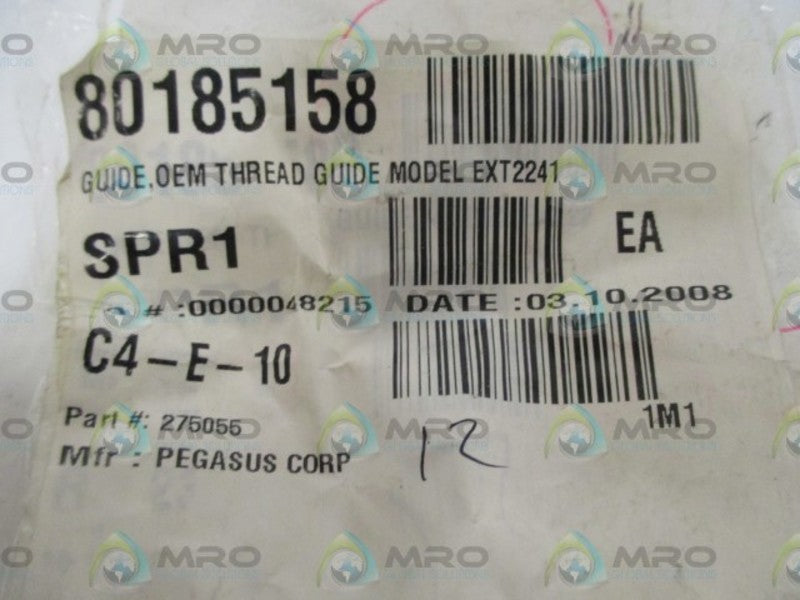 LOT OF 12 PEGASUS CORP. 275055 THREAD GUIDE MDEL EXT2241 *NEW IN A BAG*