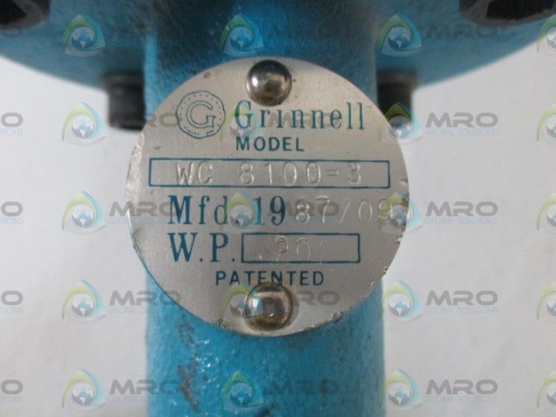 GRINNELL WC-8100-3 PNEUMATIC ACTUATOR *USED*