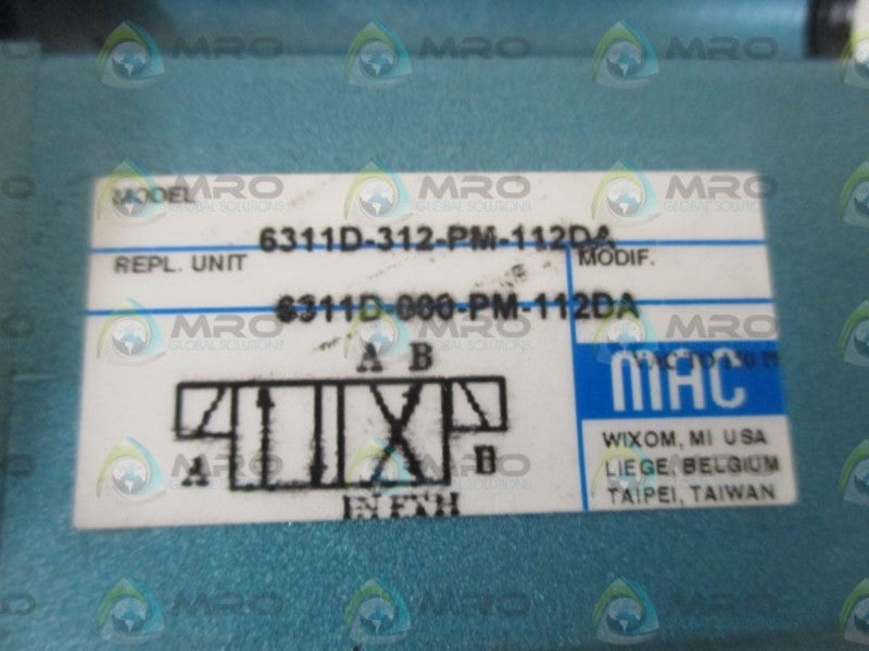 MAC 6311D-321-PM-112DA SOLENOID VALVE * NEW  OUT OF A BOX *