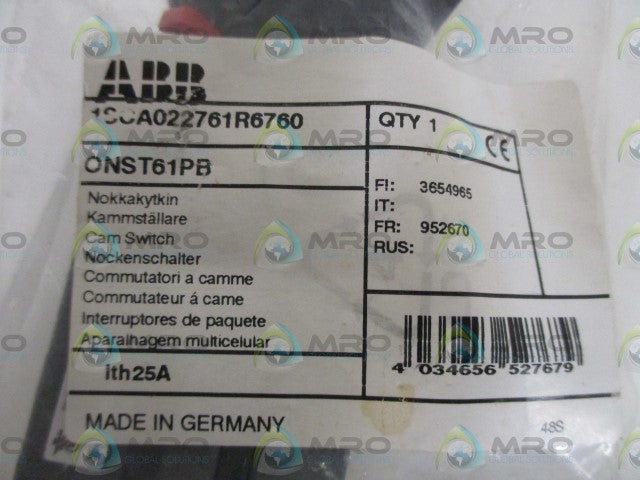 ABB ONST61PB CAM SWITCH * NEW IN A FACTORY BAG *