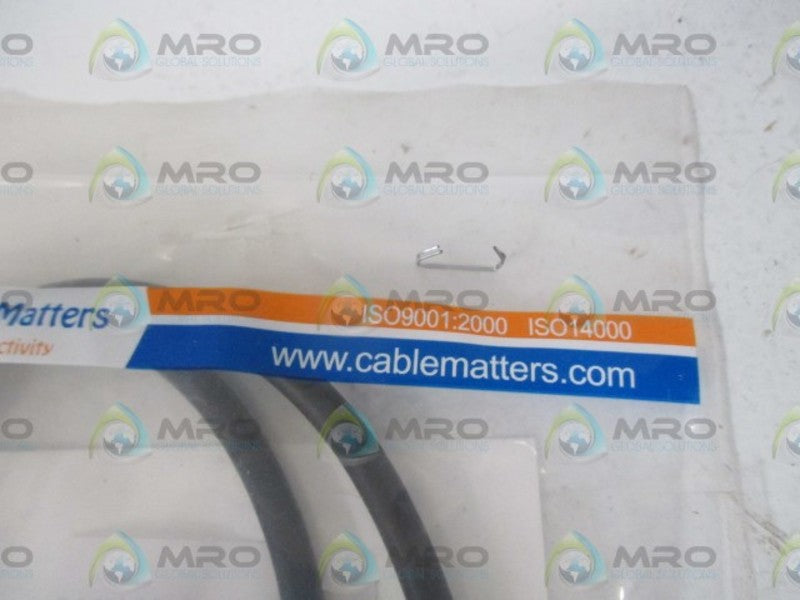 LOT OF 2 CABLE MATTERS ISO14000 VGA SPLITTER CABLE*NEW IN A FACTORY BAG*