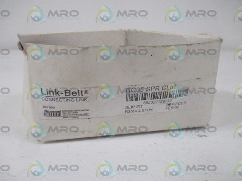 LOT OF 24 LINK-BELT RC35 SPR CLIP (R35SCLSFPK) CONNECTING LINK*NEW IN BOX*
