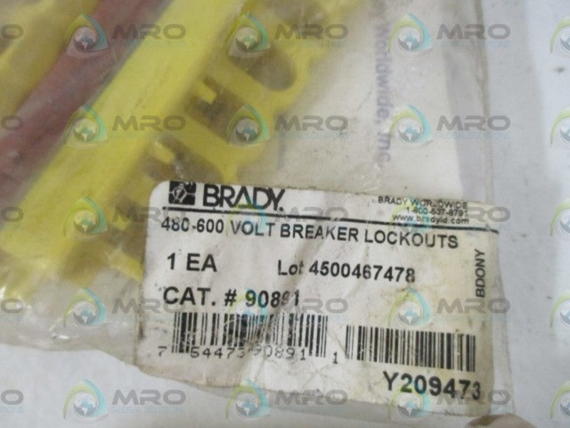 BRADY 90891 480-600 VOLT BREAKER LOCKOUT * NEW IN A FACTORY BAG *