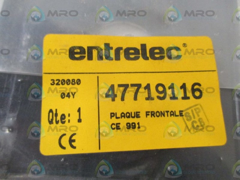 ENTRELEC 47719116 PLAQUE FRONTALE * NEW IN A BAG *