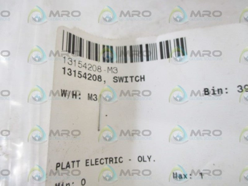 PLATT ELECTRIC 13154208-M3 SWITCH * NEW IN A BAG *