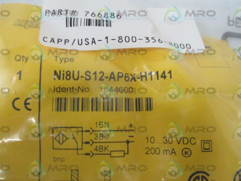 TURCK NI8U-S12-AP6X-H1141 PROXIMITY SENSOR * NEW IN A FACTORY BAG *