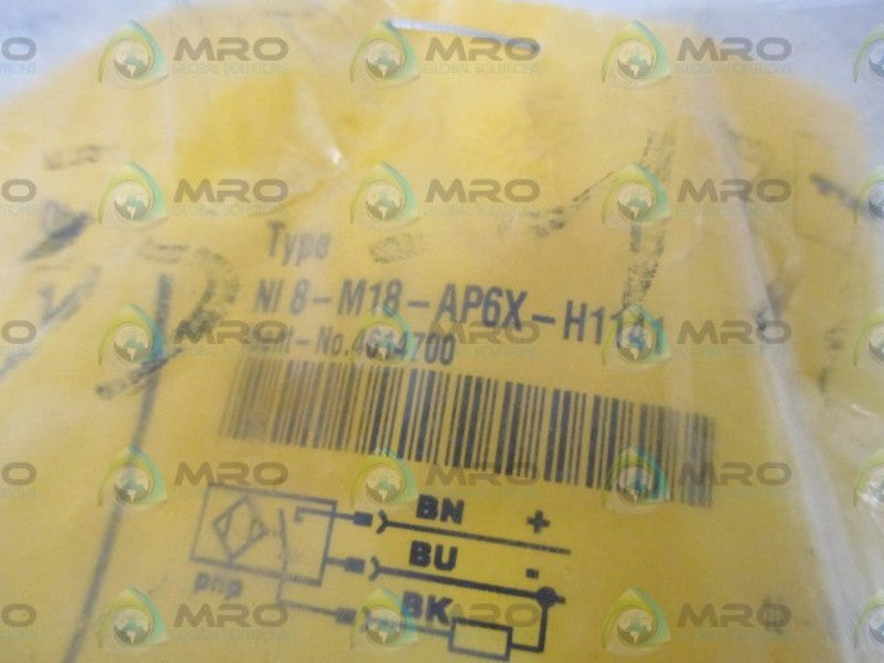 TURCK NI8-M18-AP6X-H1141 PROXIMITY SENSOR * NEW IN FACTORY BAG *