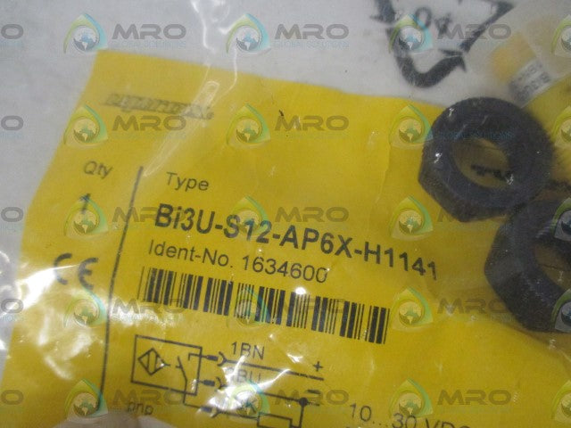 TURCK BI3U-S12-AP6X-H1141 PROXIMITY SENSOR * NEW IN A FACTORY BAG *