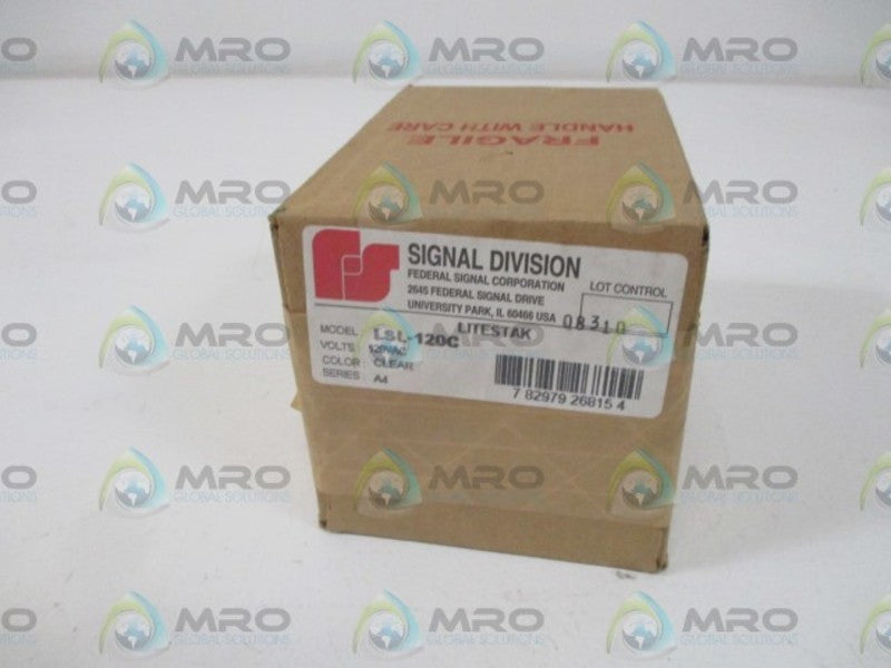 FEDERAL SIGNAL LSL-120C LITESTAK LIGHT MODULE CLEAR * FACTORY SEALED *