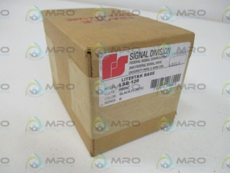 FEDERAL SIGNAL LSB-120 LITESTAK BASE * FACTORY SEALED *