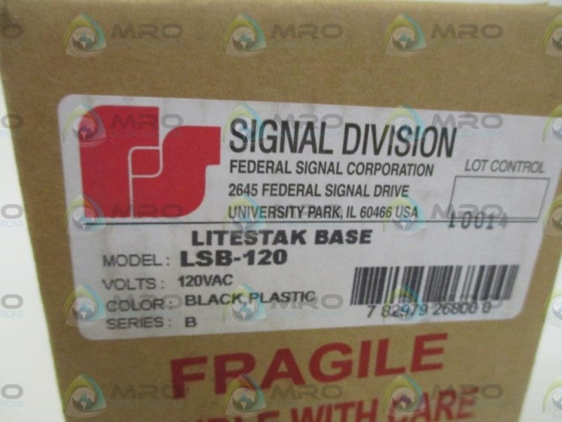 FEDERAL SIGNAL LSB-120 LITESTAK BASE * FACTORY SEALED *