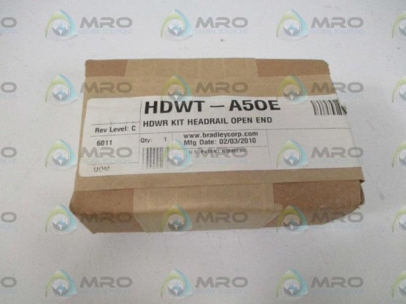 BRADLEY HDWT-A50E KIT HEADRAIL OPEN END * FACTORY SEALED *