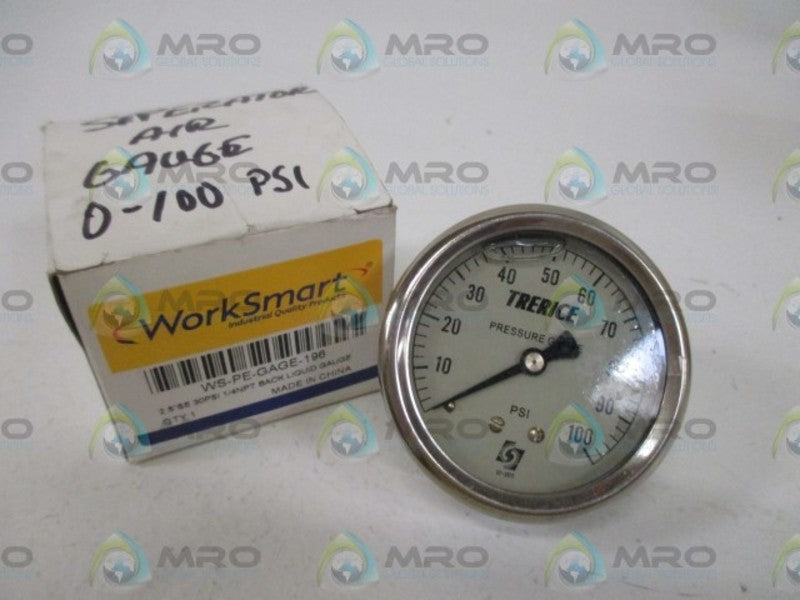 WORKSMART WS-PE-GAGE-196 BACK LIQUID GAUGE*NEW IN BOX*