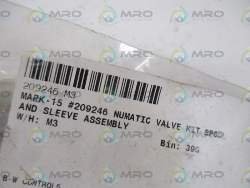 NUMATICS 209246-M3 VALVE KIT * NEW IN A BAG *