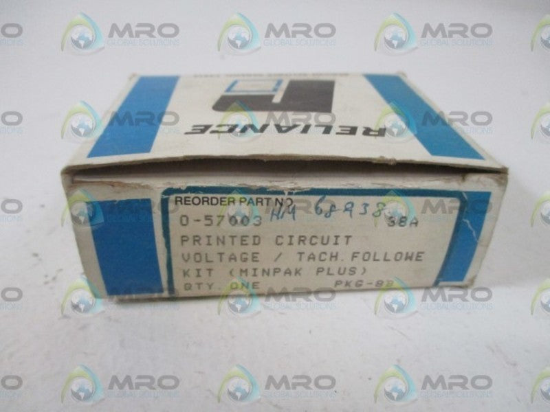 RELIANCE ELECTRIC 0-57003 PRINTED CIRCUIT *NEW IN BOX*