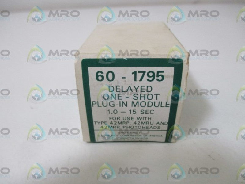 ELECTRONICS CORP. 60-1795 PLUG-IN MODULE 1.0-15SEC * NEW IN  BOX *