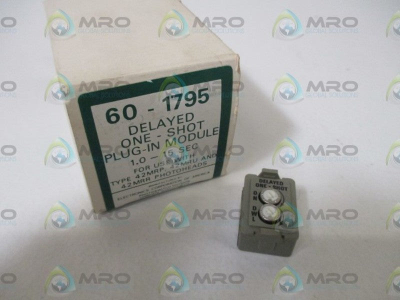 ELECTRONICS CORP. 60-1795 PLUG-IN MODULE 1.0-15SEC * NEW IN  BOX *