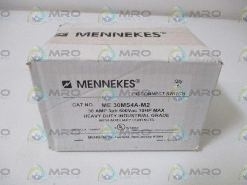 MENNEKES ME 30MS4A-M2 DISCONNECT SWITCH * FACTORY SEALED *