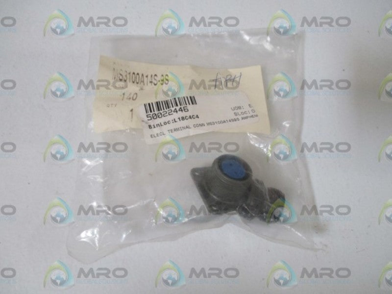 AMPHENOL MS3100A14S-9S CONNECTOR * NEW IN A FACTORY BAG *