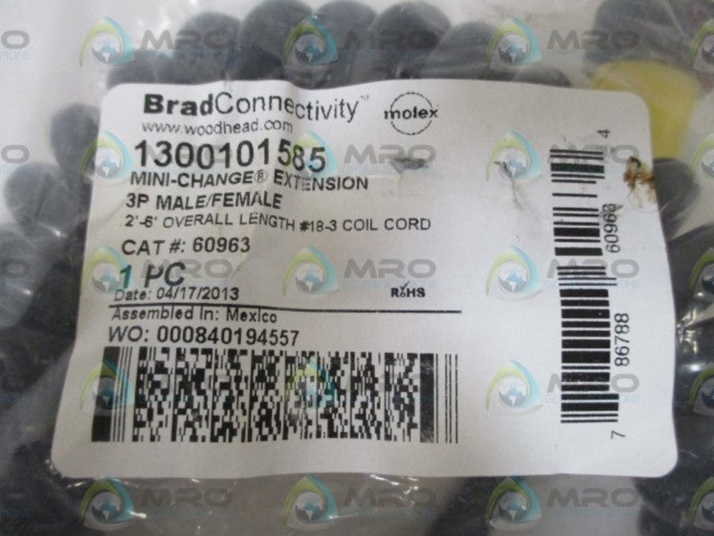 BRAD CONNECTIVITY 60963 MINI-CHANGE EXTENSION * NEW IN A FACTORY BAG *