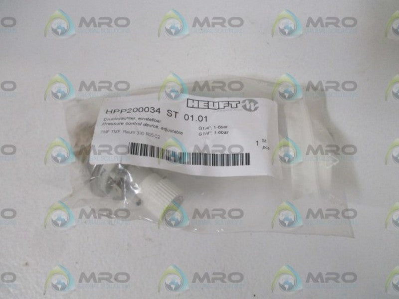 HEUFT HPP200034 ST 01.01 PRESSURE CONTROL ADJSUTABLE * NEW IN A FACTORY BAG *