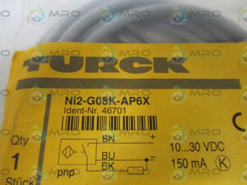 TURCK NI2-G08K-AP6X PROXIMITY SWITCH * NEW IN A FACTORY BAG *
