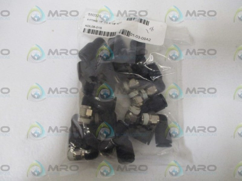 LOT OF 18 SMC KGL08-01S FITTING *NEW IN A BAG*