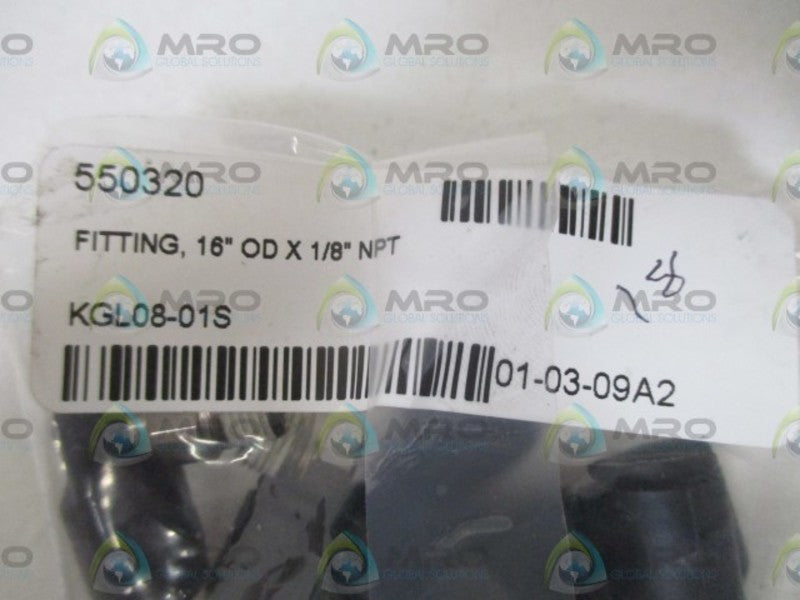 LOT OF 18 SMC KGL08-01S FITTING *NEW IN A BAG*