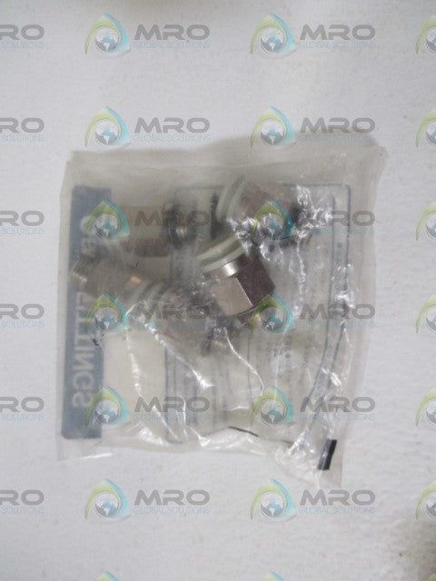 LOT OF 5 SMC KQ2H10-U02-X2 FITTING *NEW IN A FACTORY BAG*