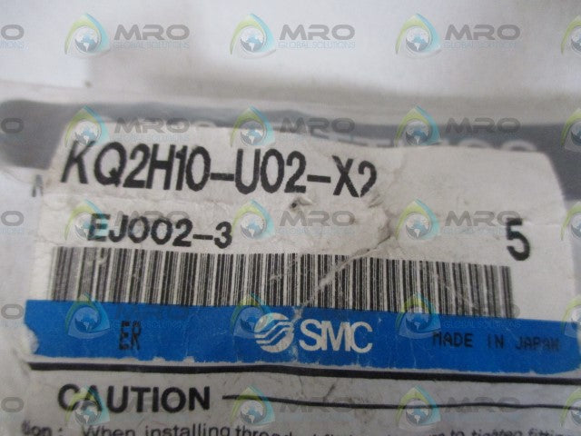 LOT OF 5 SMC KQ2H10-U02-X2 FITTING *NEW IN A FACTORY BAG*