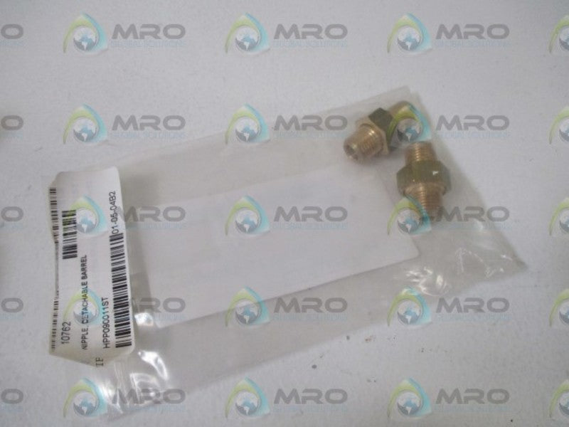 HEUFT HPP090011 ST 00.00 BARREL NIPPLE; DETACHABLE * NEW IN A BAG *