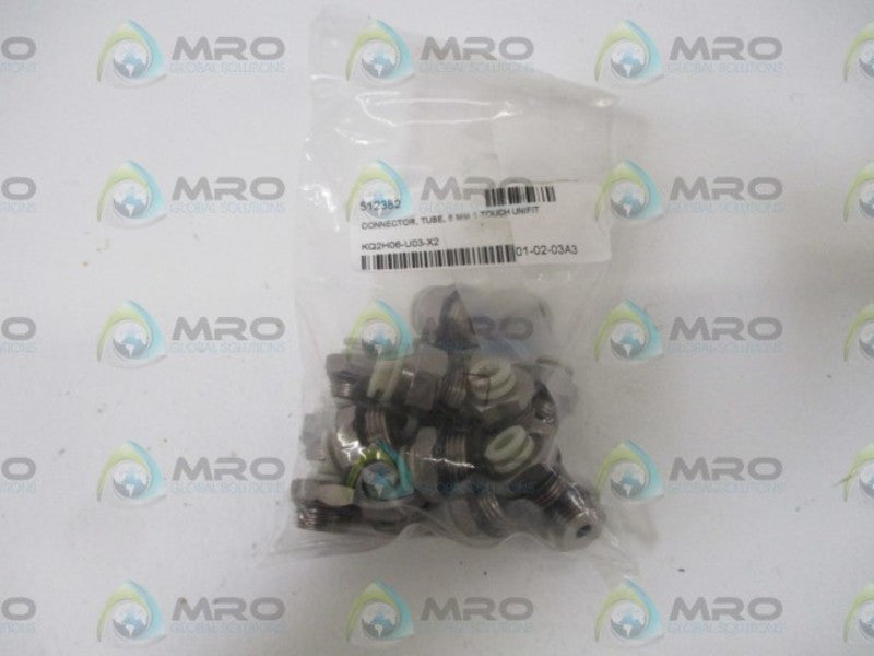 LOT OF 17 SMC KQ2H06-U03-X2 CONNECTOR *NEW IN A BAG*